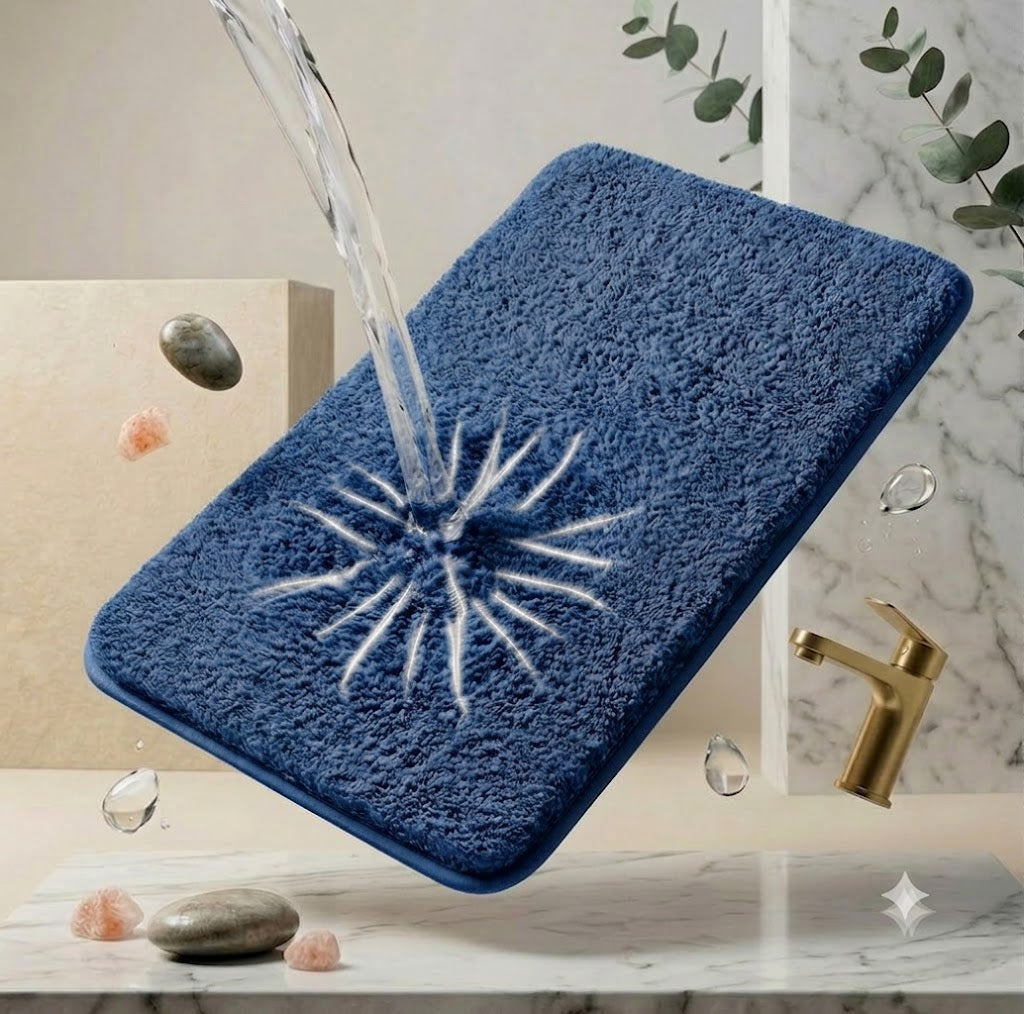 Tapis de bain antidérapant ultra absorbant