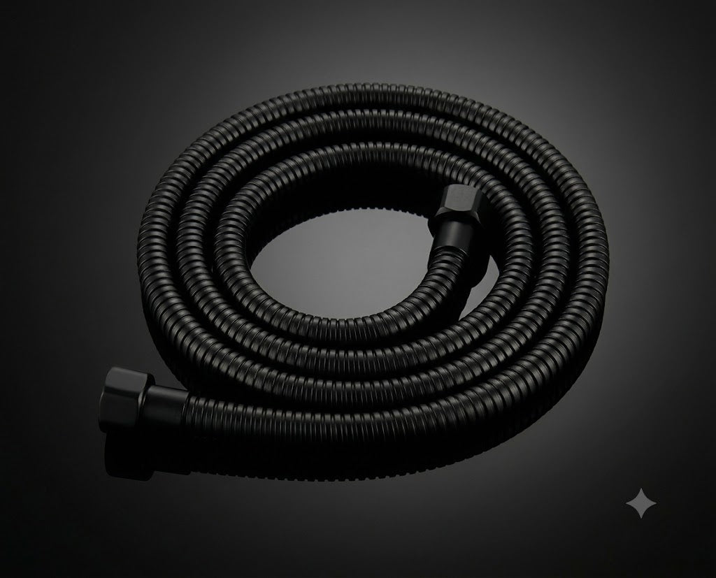 Pomme de douche filtrante haute pression avec 4 modes (Noir mat)